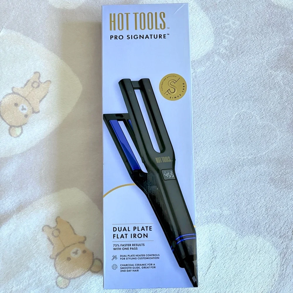 NEW Sealed Hot Tools Pro Signature Dual Plate Flat Iron